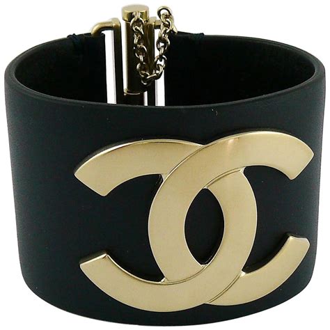 chanel leather bracelet cuff|chanel new cuff bracelet with diamond.